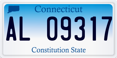 CT license plate AL09317