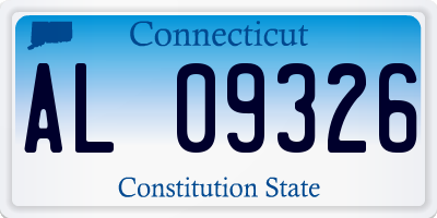 CT license plate AL09326