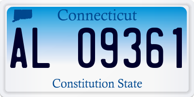 CT license plate AL09361