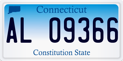 CT license plate AL09366