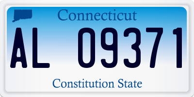 CT license plate AL09371