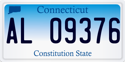 CT license plate AL09376