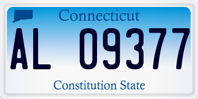 CT license plate AL09377