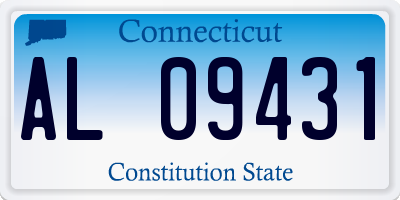 CT license plate AL09431