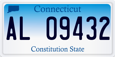 CT license plate AL09432