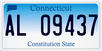 CT license plate AL09437
