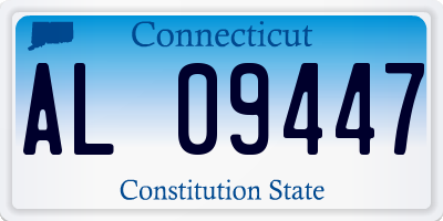CT license plate AL09447