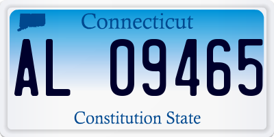 CT license plate AL09465