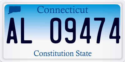 CT license plate AL09474