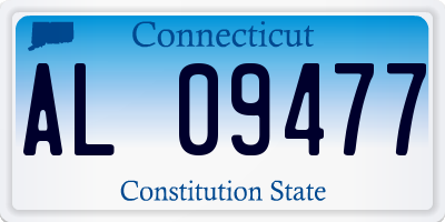 CT license plate AL09477
