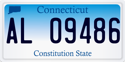 CT license plate AL09486