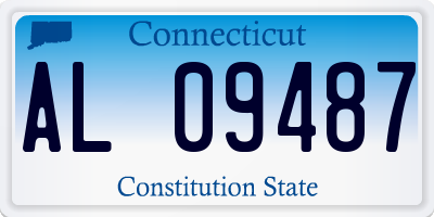 CT license plate AL09487