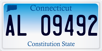 CT license plate AL09492