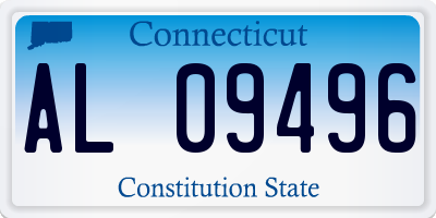 CT license plate AL09496
