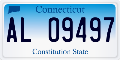 CT license plate AL09497