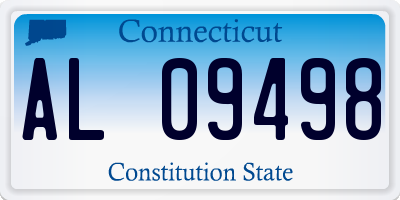 CT license plate AL09498