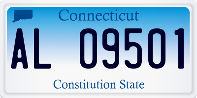 CT license plate AL09501