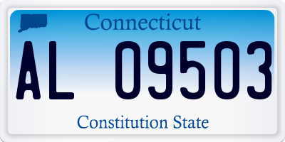 CT license plate AL09503