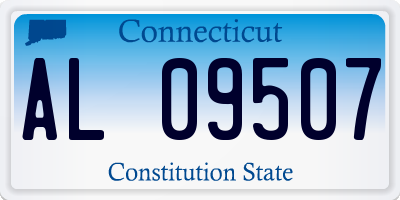 CT license plate AL09507