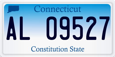 CT license plate AL09527