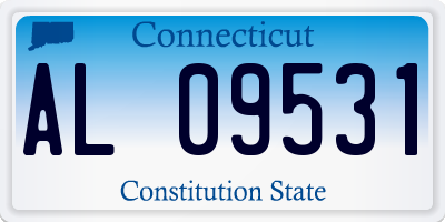 CT license plate AL09531