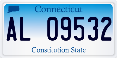 CT license plate AL09532