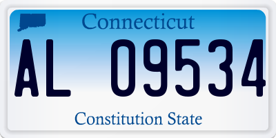 CT license plate AL09534