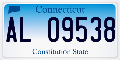 CT license plate AL09538