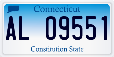 CT license plate AL09551