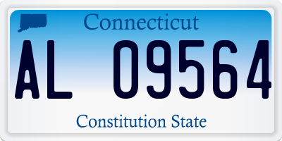 CT license plate AL09564