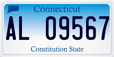 CT license plate AL09567