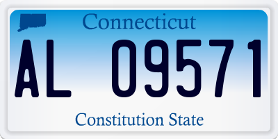 CT license plate AL09571