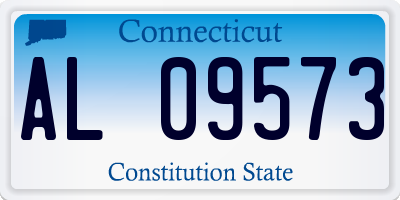 CT license plate AL09573