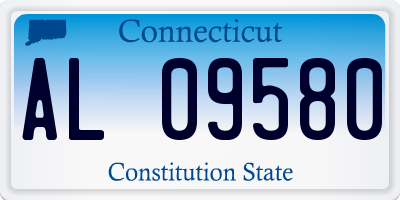 CT license plate AL09580