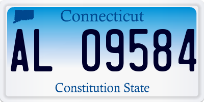 CT license plate AL09584