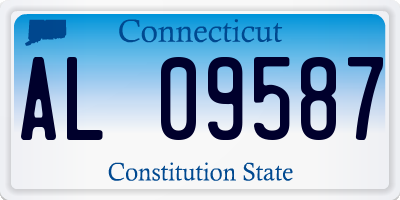 CT license plate AL09587