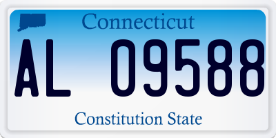 CT license plate AL09588