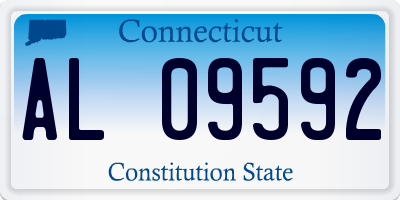 CT license plate AL09592