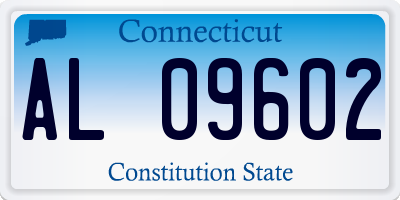 CT license plate AL09602
