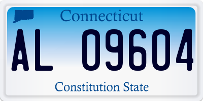 CT license plate AL09604