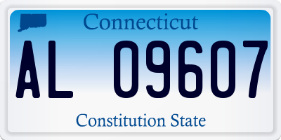 CT license plate AL09607