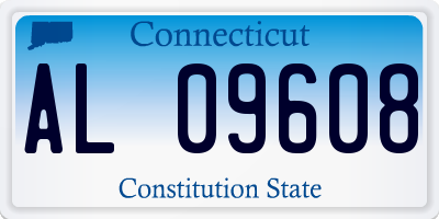 CT license plate AL09608