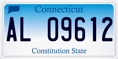 CT license plate AL09612