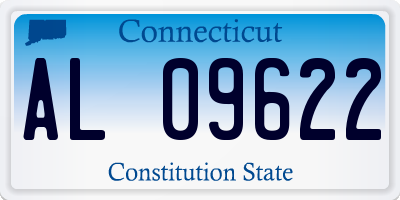 CT license plate AL09622