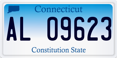 CT license plate AL09623