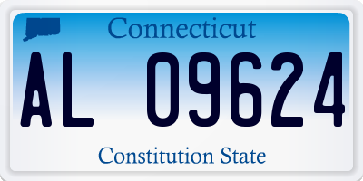 CT license plate AL09624