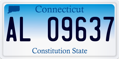 CT license plate AL09637