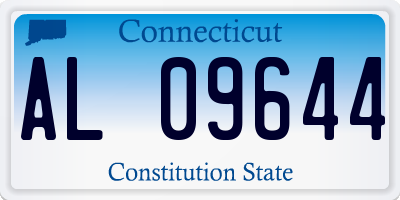 CT license plate AL09644