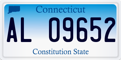 CT license plate AL09652