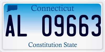 CT license plate AL09663